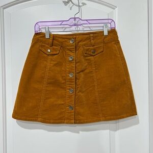 Forever 21 Brownish Corduroy Mini Skirt  / Size M